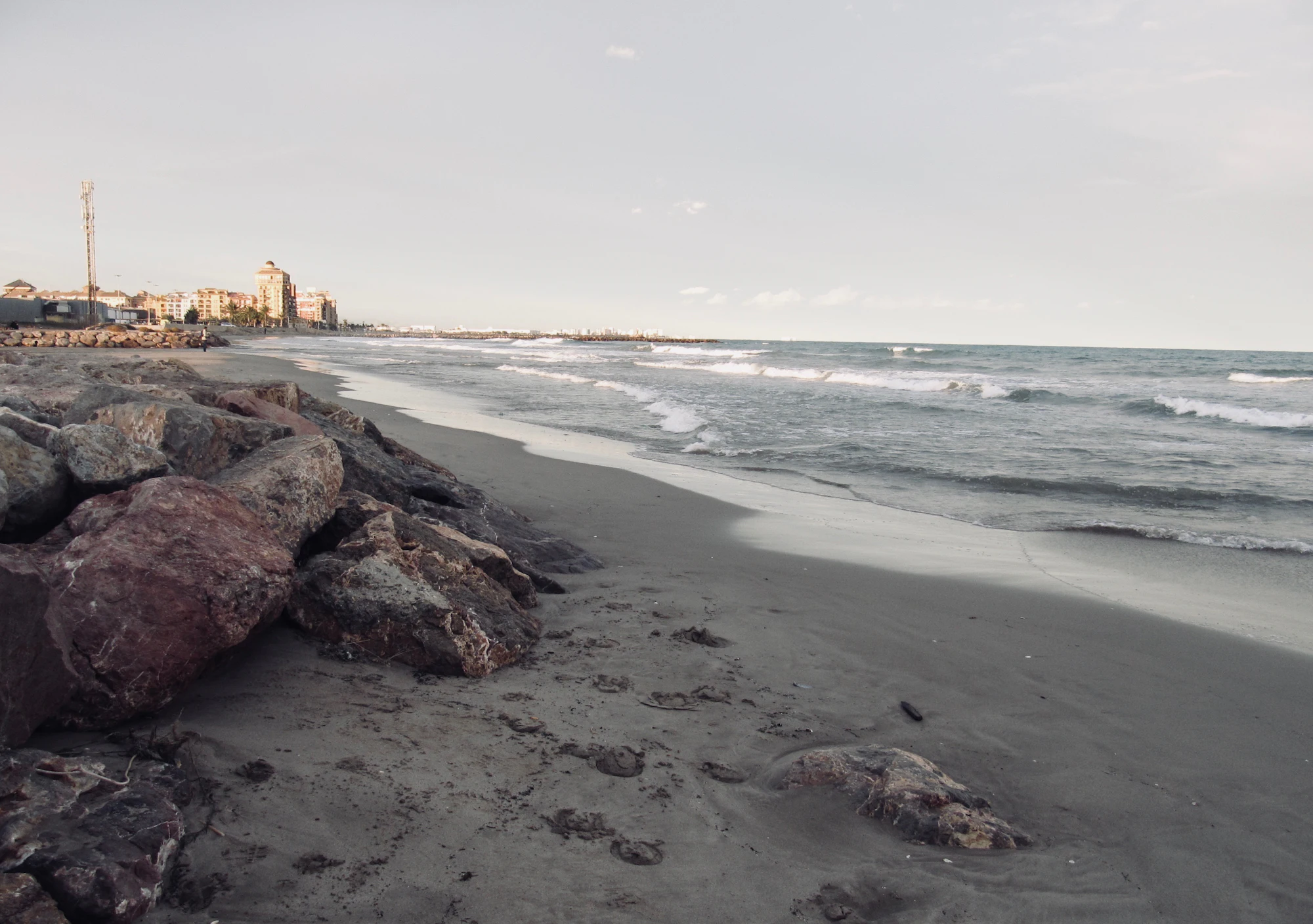 Playa de Valencia al amanecer